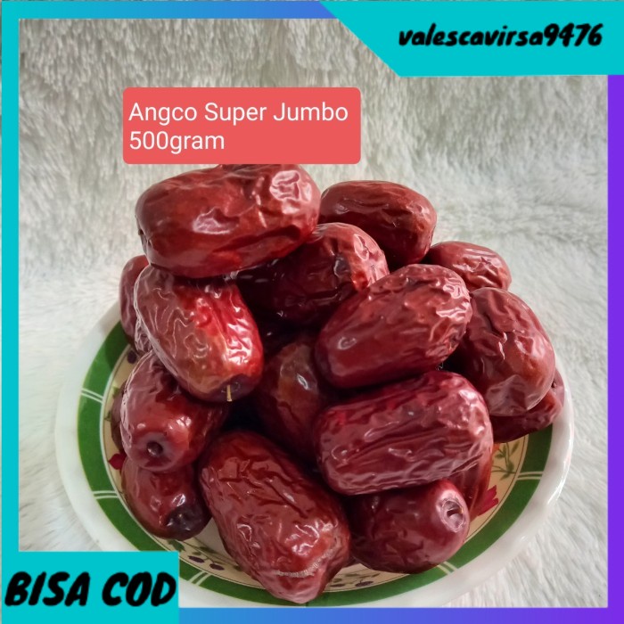 

⭐BISA COD⭐ Angco Super Jumbo 500gram / Kurma Merah Super Jumbo