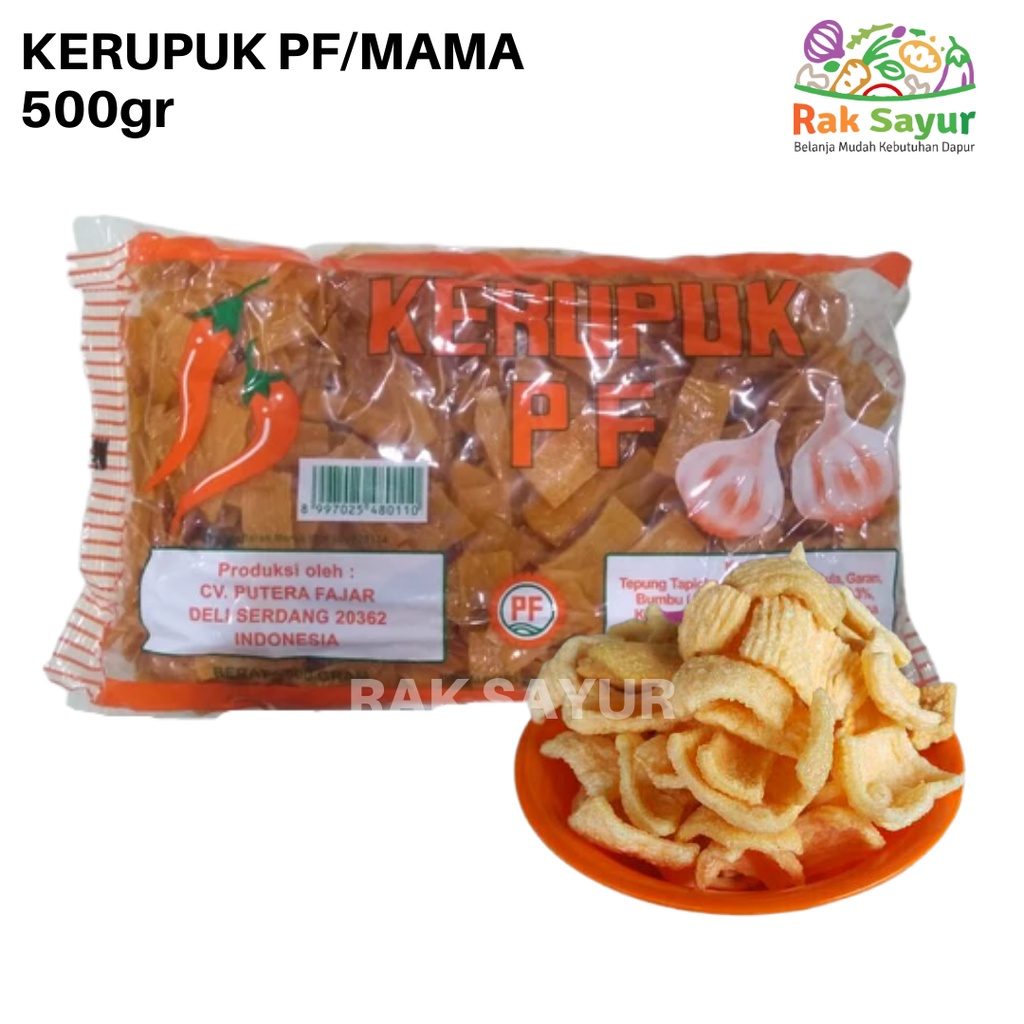 

Kerupuk Mama Bawang Pf 500gr Asli Medan Kerupuk Nasi Goreng