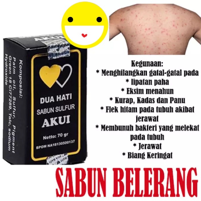 BEAUTY JAYA - BISA COD - SABUN AKUI ORIGINAL 100%- SABUN BELERANG -SABUN SULFUR BELERANG - SABUN KUDIS KURAP KADAS