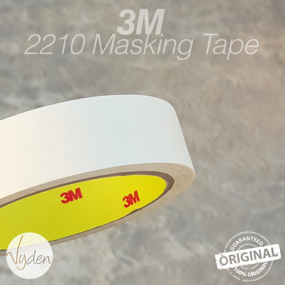 3M Masking Tape Kertas 2210 24mm X 21m Lakban Isolasi Solasi Kertas Poles Mobil Motor MURAH