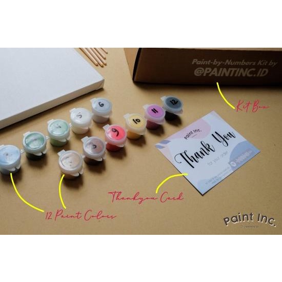 

♔ Painting Kit Polos | Paint Kit | Paint Inc. ID | Set Alat Lukis - 1 Kanvas ➯