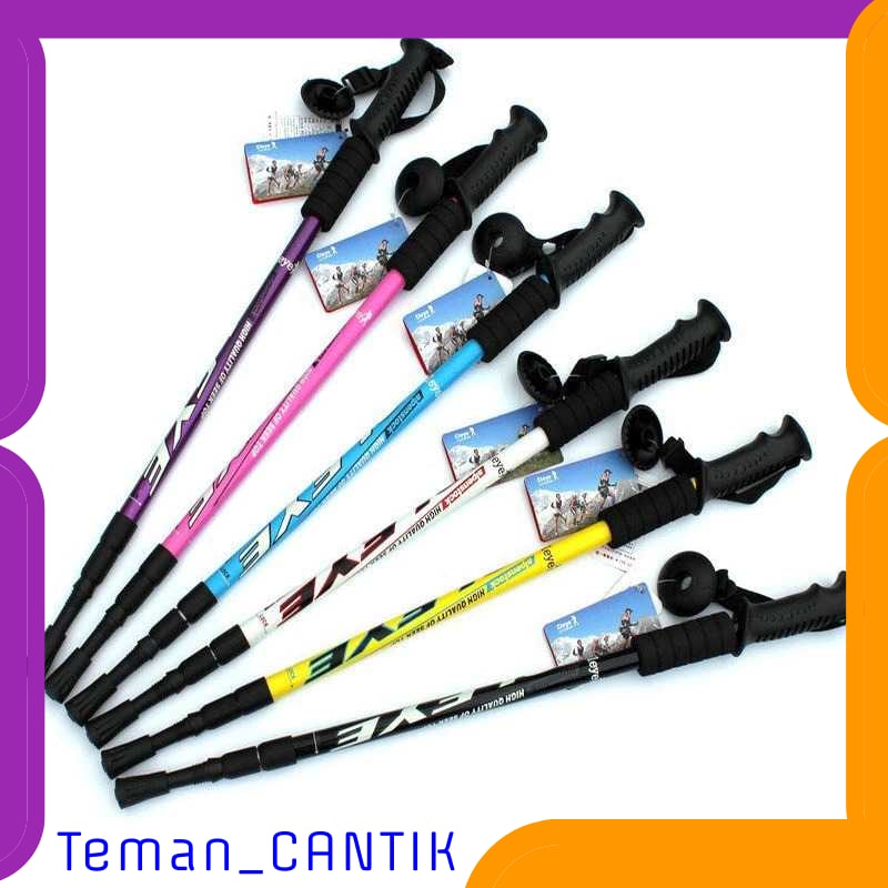 TC-ID056 CLEYE TONGKAT HIKING TREKKING TELESCOPIC 4 SECTION - E4103