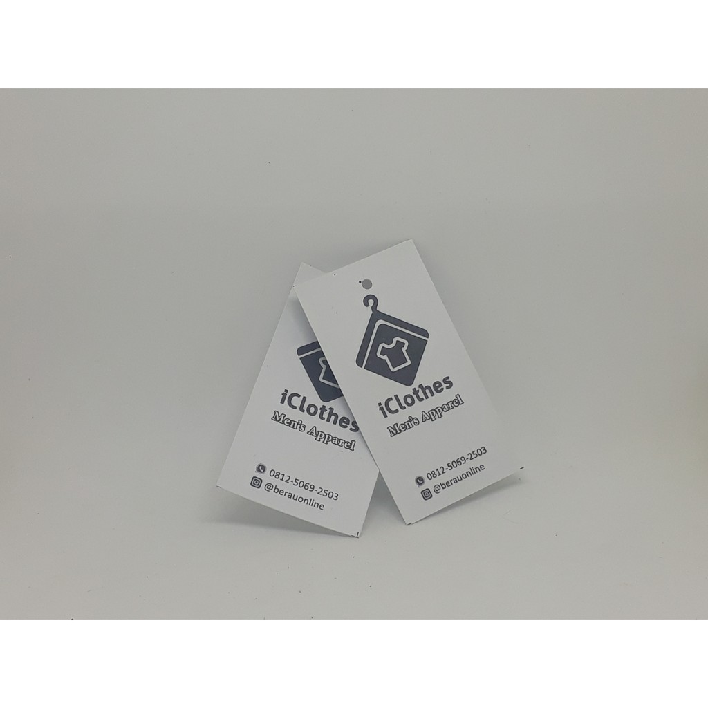 

Hangtag 500 Pcs Berbagai bahan - Free Desain Hang tag Price tag Label baju kertas
