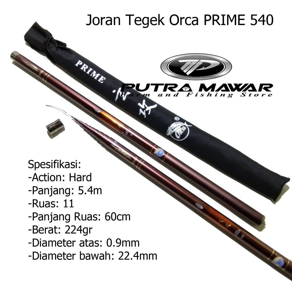 Joran Tegek ORCA PRIME 540 Tegek Murah-Tegek Carbon Murah- Tegek Kaku-Tegek Kuat