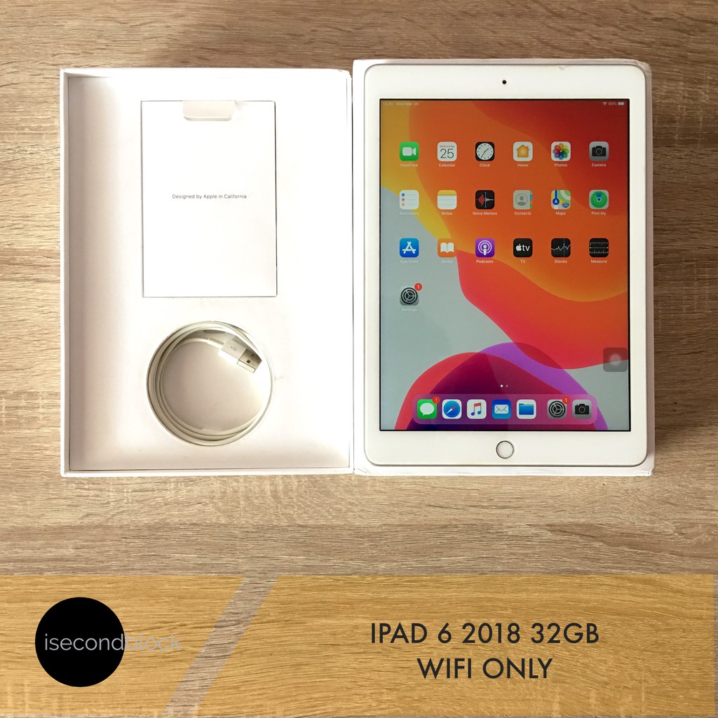 Ipad 6 32GB Wifi Only Second Fullset Mulus Ipad Gen 6 2018