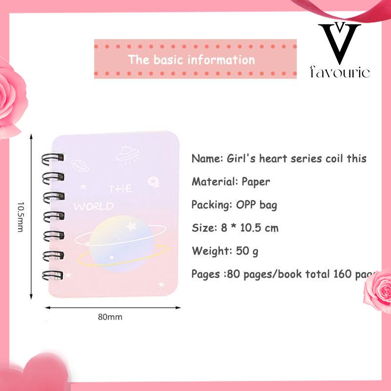 

[COD]A7 Rollover Coil Buku Mahasiswa Saku Buku Kecil Mini Notebook Diary Portable Office Notepad-FA