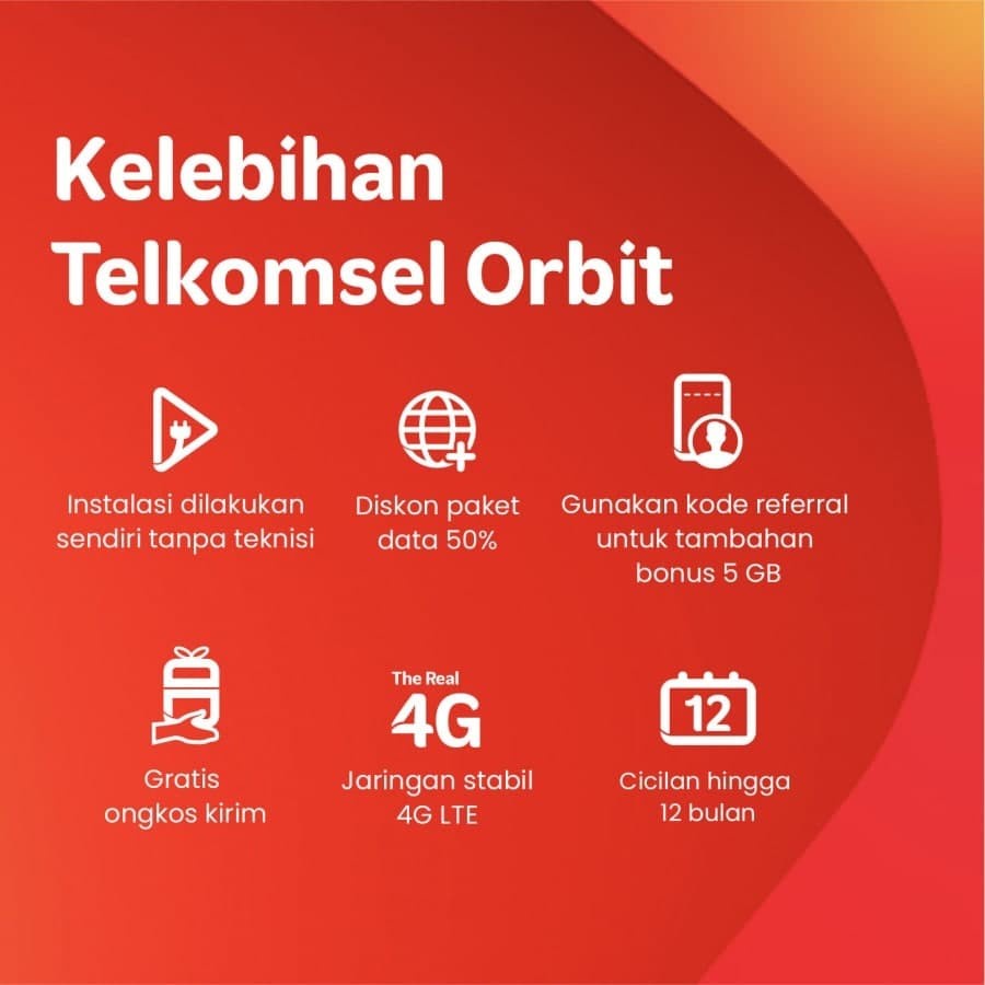 Modem Orbit Pro HKM281 Router FREE PAKET 150GB - Garansi Resmi