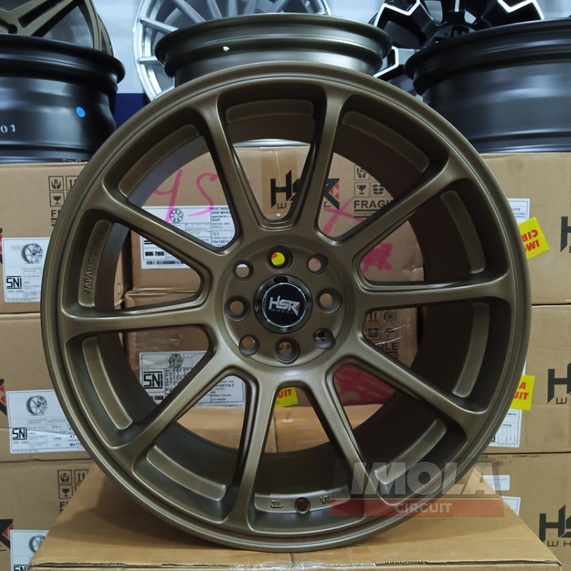 Jual velg mobil racing import ring 17 HSR wheel zico r17 baut 4x100 dan 4x114,3 lebar pelek 7,5/9 Br