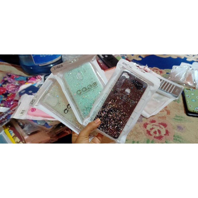 case glitter oppo a52/a92,redmi note 8,redmi 8a