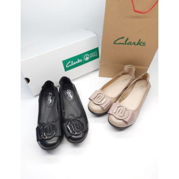 Clarks shoes 21801 kulit sapi asli