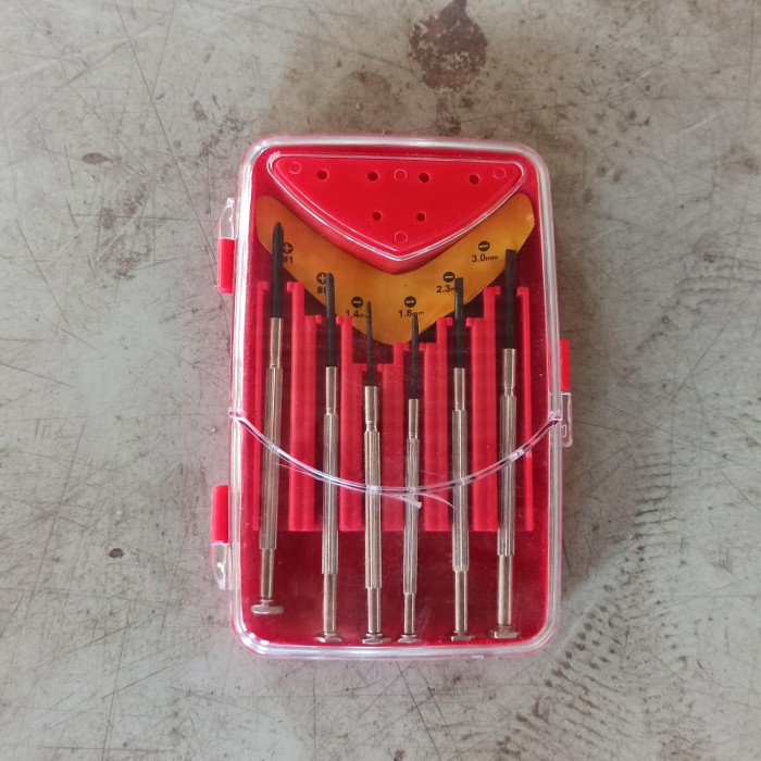 Obeng kacamata 6pcs real Oz murah bagus