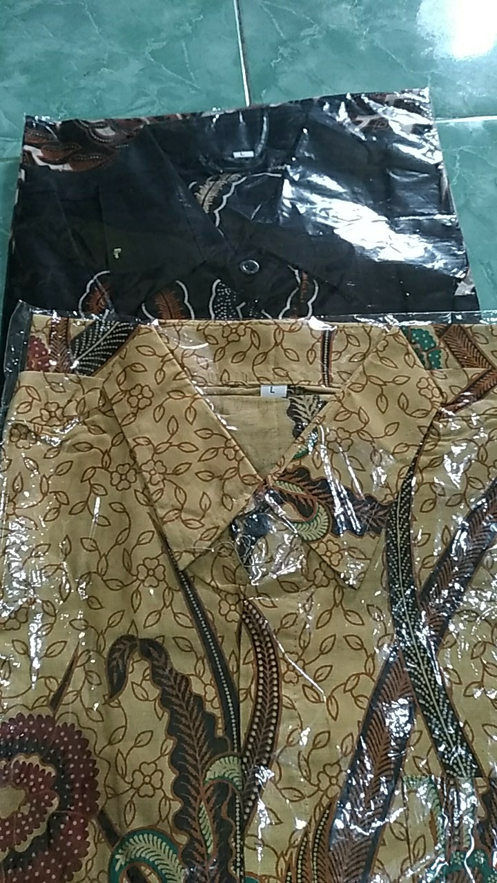 Bswart Batik Hrb026 Kenongo Hem Pendek Padi Pekalongan M L Xl Batik Pria Murah Modern Grosir