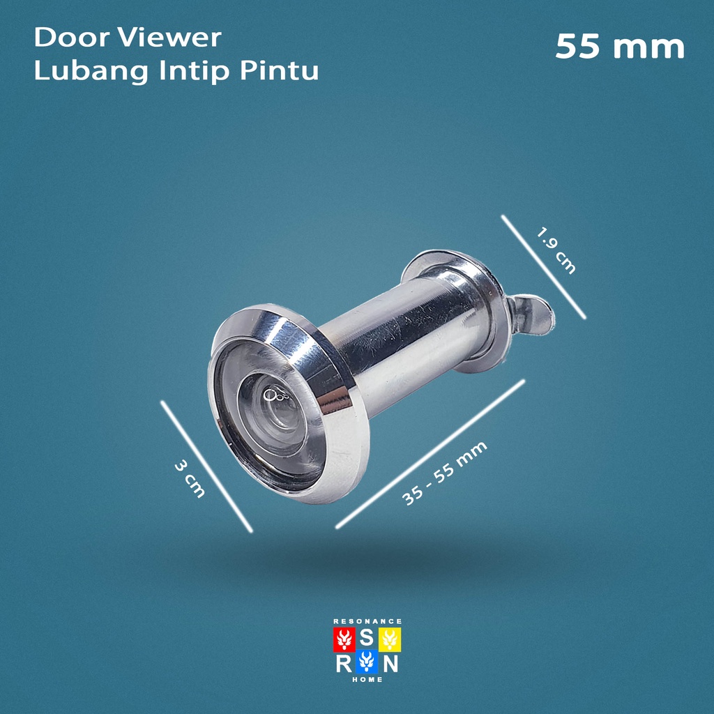 Door Viewer Lubang Pintu Intip 55 mm I Door View Lubang Intip | Door Viewer 200 Derajat