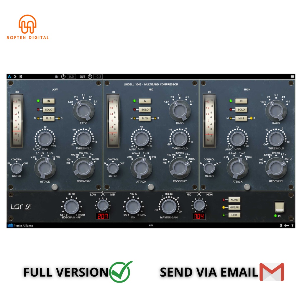 Jual Plugin Alliance Lindell 354E VST multiband model of the most