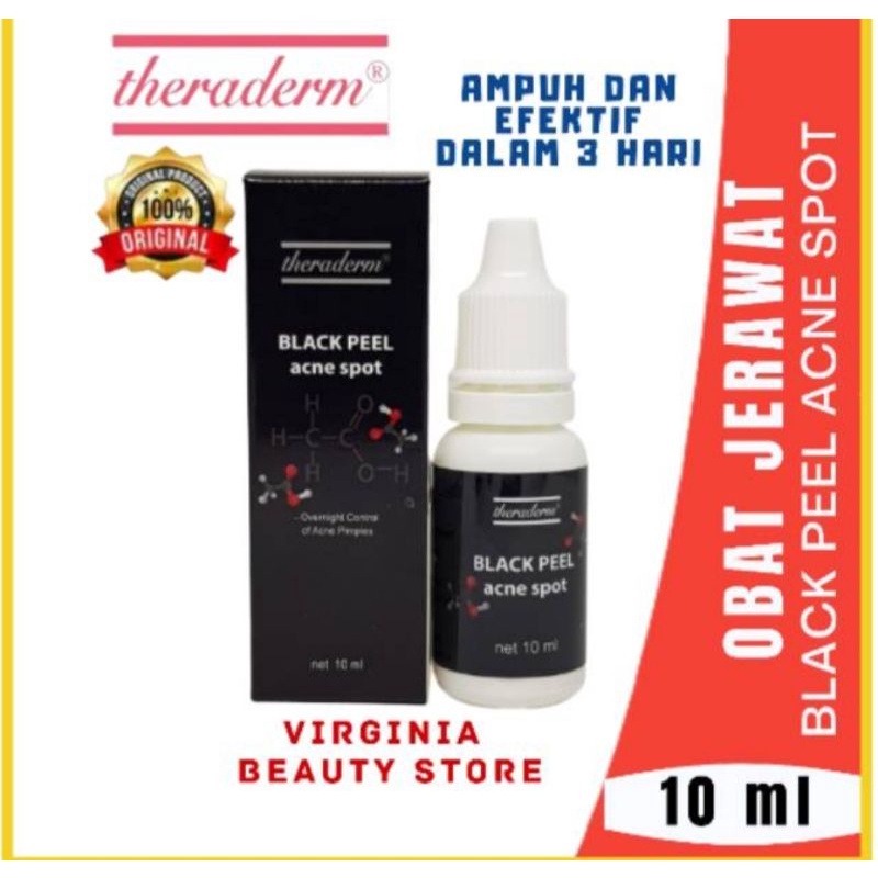 theraderm black peel acne spot ampuh mengatasi jerawat import Korea reg bpom