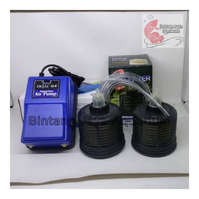 Set Aerator Amara 2 Lubang + 2 Mini Filter Internal