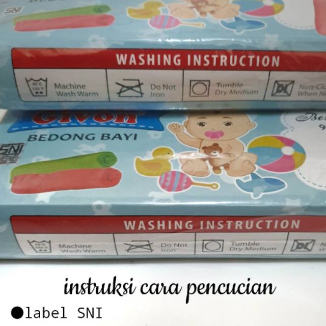 Premium Givon Bedong Baby ber SNI Ukuran Besar 110x90cm Multi fungsi bisa untuk Selimut bayi