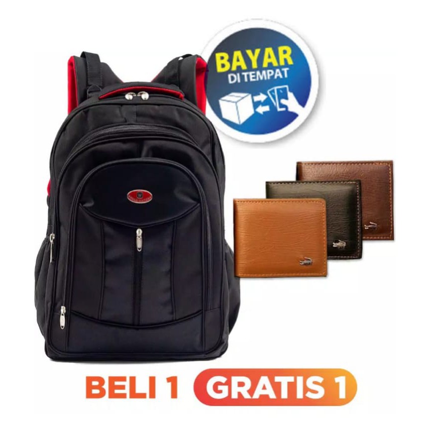 Ransel POLO Beli 1 GRATIS 1 ( HARGA GROSIR ) TAS RANSEL-TAS MUDIK-TAS SEKOLAH-TAS PRIA-TAS WANITA - Tas Murah - Tas Terlaris - Tas Terbaru - Tas Kantor - Tas Outdoor