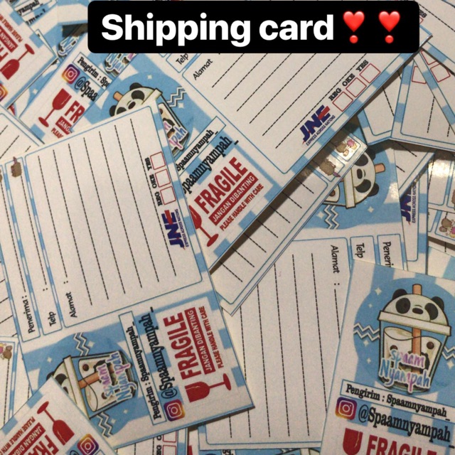 

Shipping card mini