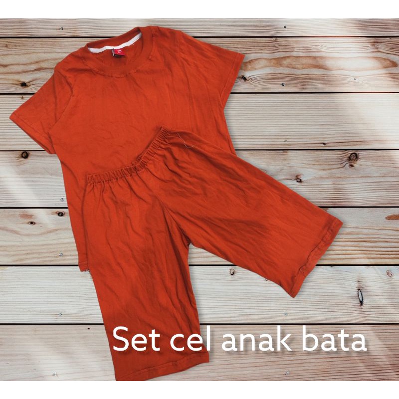 setcel anak polos / setelan celana pendek polos warna warni