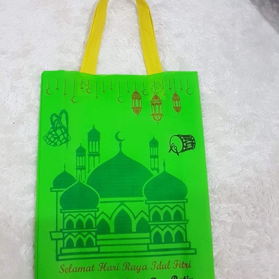 Tas Kain / Tas Tenteng Goodie Bag Kantongan idul fitri lebaran 38x45