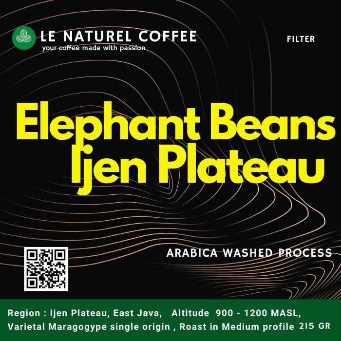 

Arabica Marogype / Elephant Beans Ijen Plateau | wash | 215 gr Roasted