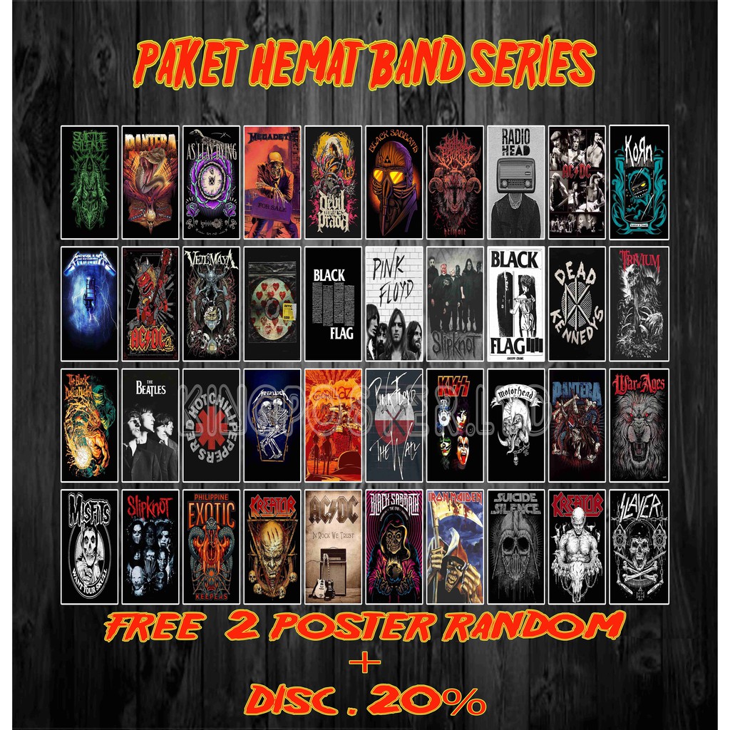 [40pcs] POSTER DINDING/POSTER BAND/POSTER AESTHETIC/POSTER KERTAS DINDING