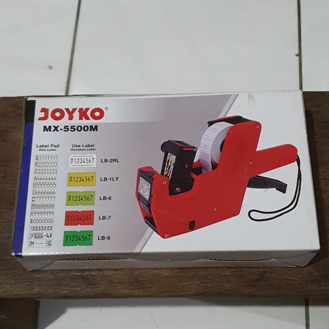 

price labeller Joyko MX 5500M mesin label harga 1 baris 8 digit