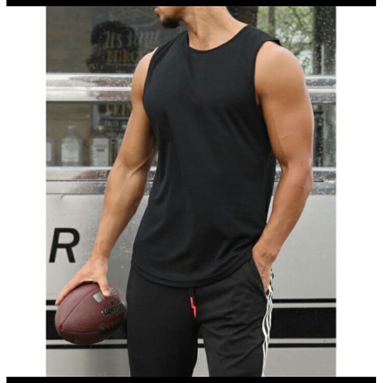 singlet gym/kaos gym/kaos dalam pria/singlet fitnes