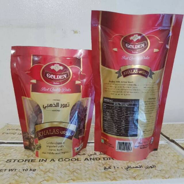 

Kurma khalaz Golden date kemasan 500gr