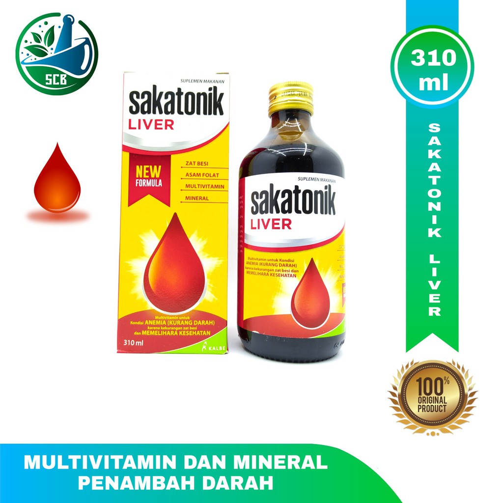 Sakatonik Liver 310ml - Multivitamin dan mineral penambah darah