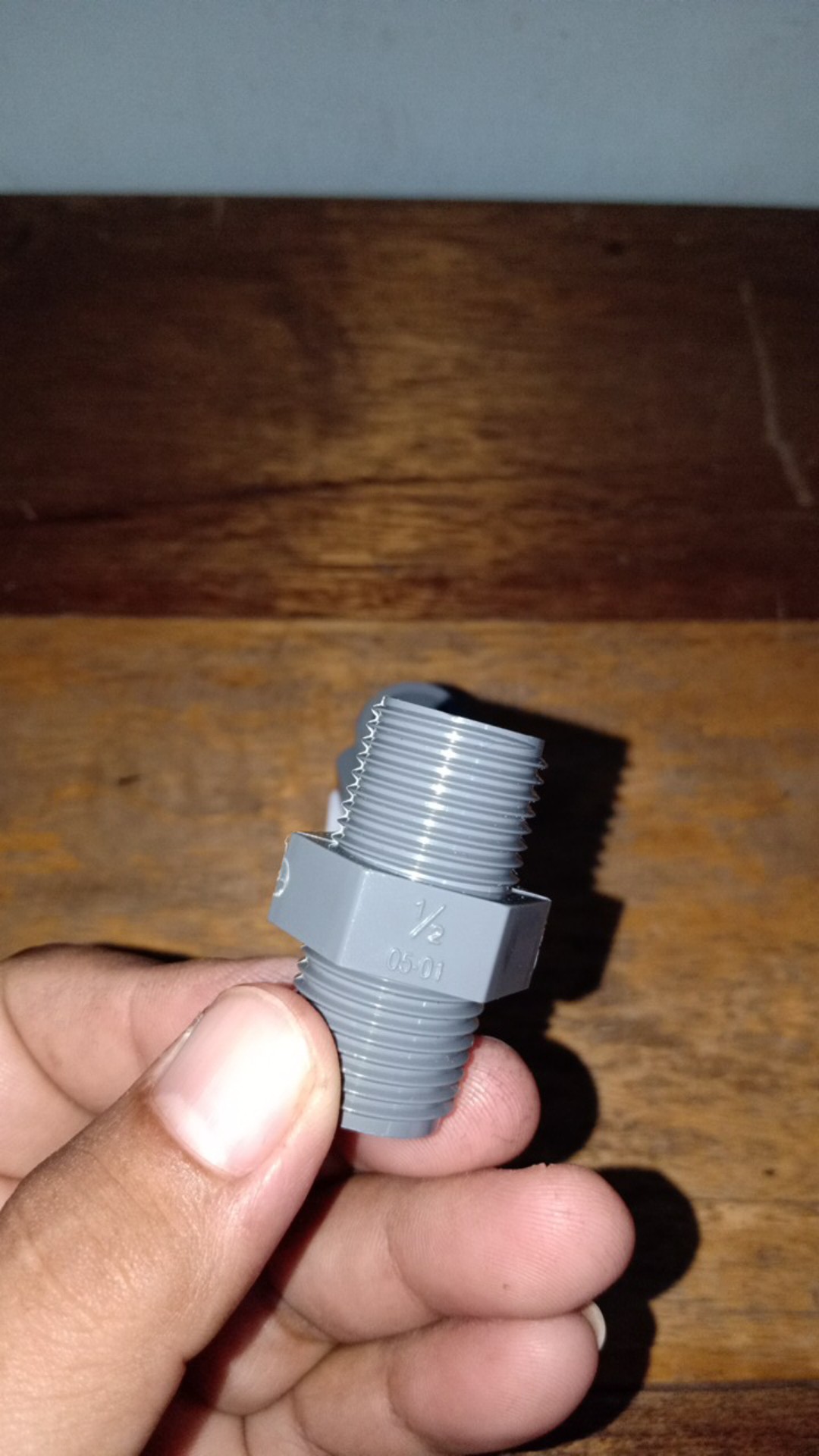 Double Neeple Pvc Aw Rucika  1/2