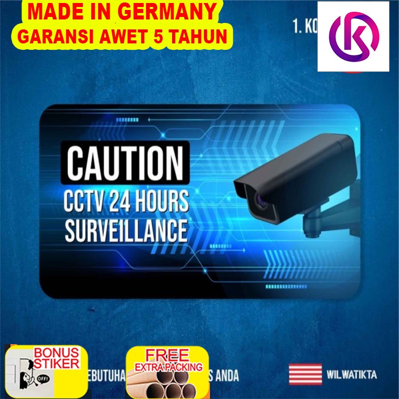 

Murah Sticker safety sign K3 cctv 24 hours - W-1