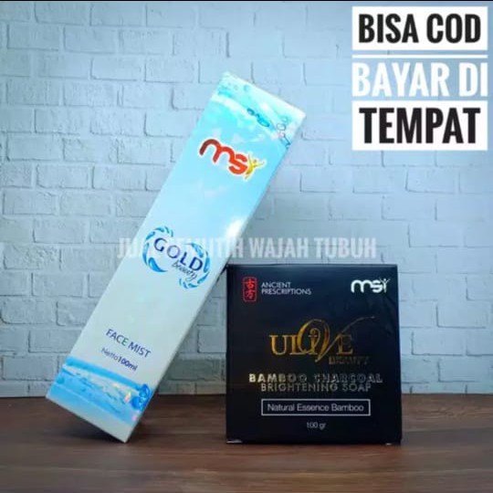 FREE GIFT PAKET GLOWING MSI FACE MIST + MSI SABUN BAMBOO CHARCOAL TERMURAH PEMUTIH WAJAH ORIGINAL