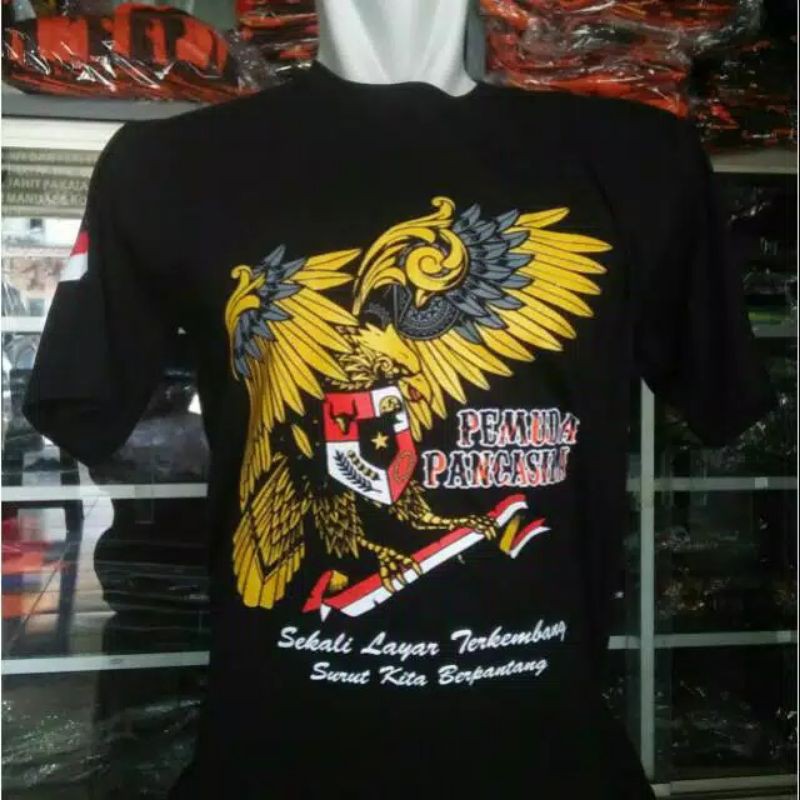 kaos pemuda pancasila Garuda batik
