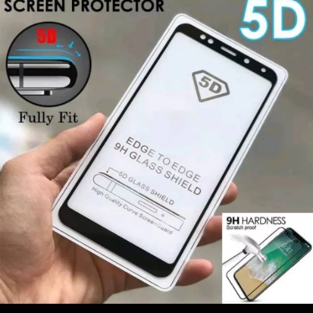 Tempered Glass Full Cover 5D Vivo Y95 Ram 4GB - Tempered Glass Vivo Y95 Black Only