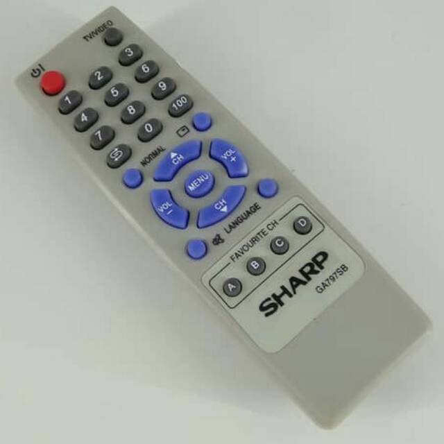 Remot Remote TV Sharp Alexander Tabung / Slim / Flat GA797SB