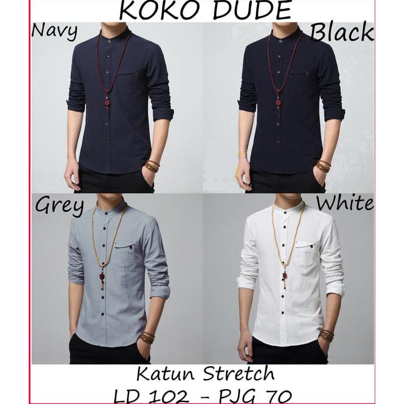 New Product Koko Dude Baju Koko Lengan Panjang Grosir Tanah Abang Lebaran