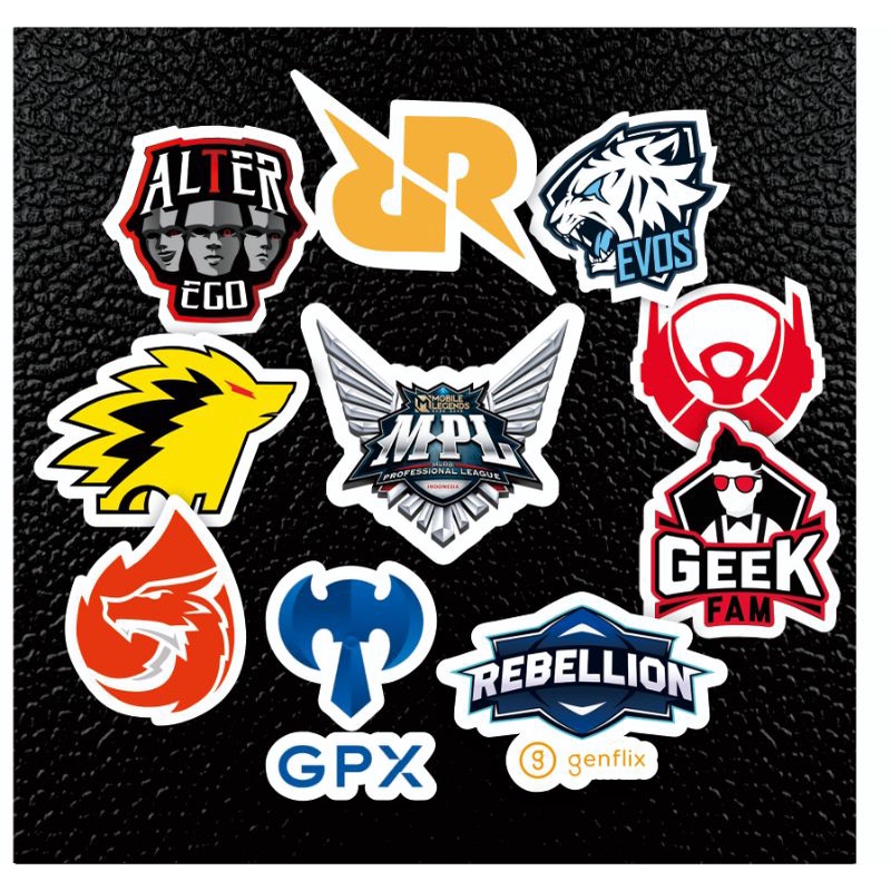 STIKER CUTTING HOLOGRAM RRQ EVOS ONIC BTR AURA GPX MOBILE LEGEND MURAH