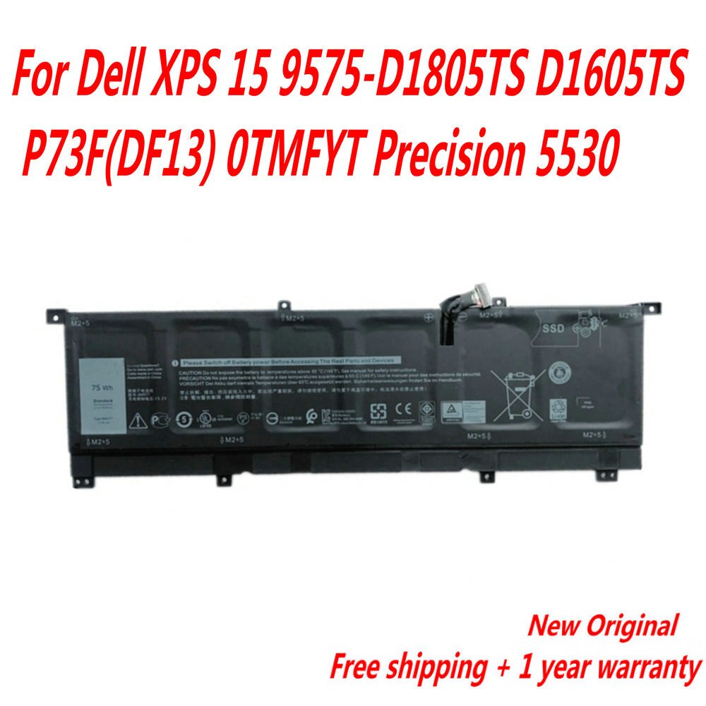 Baterai Dell XPS 15 9575 Precision 5530 2in1 0TMFYT 8N0T7