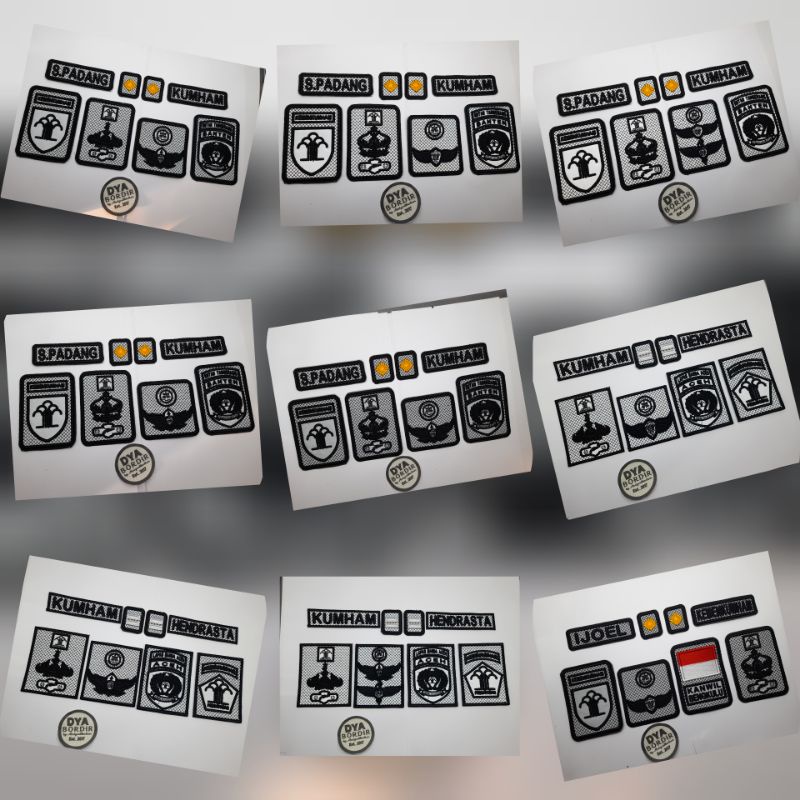 ATRIBUT TACTICAL KEMENKUMHAM MOTIF SCOTLIGHT MINIMAL 5SET