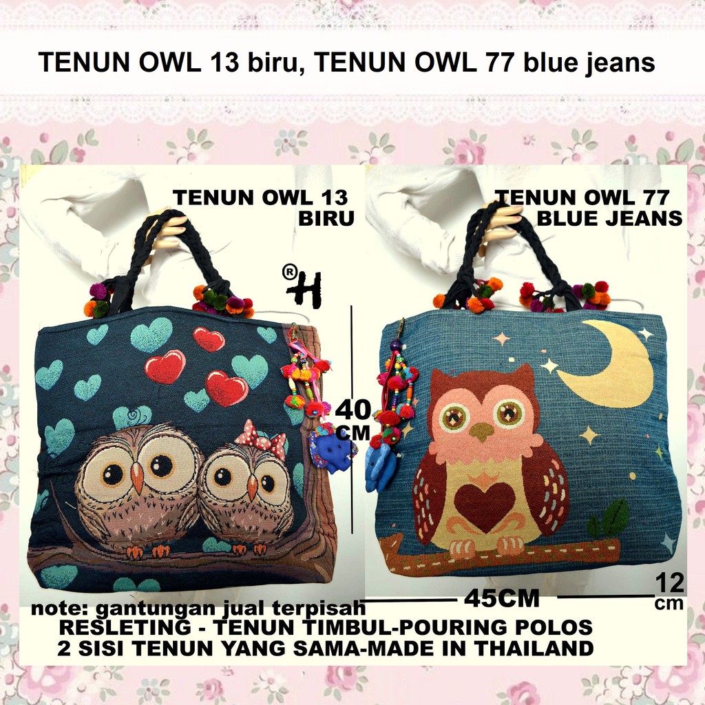 Tas Tote Bag Etnik Bordir Wanita Murah Import Bangkok Thailand Terbaru