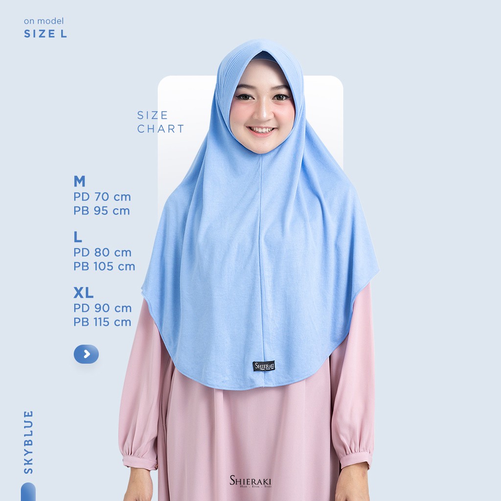 Bergo Vellia Warna Sky Blue Shopee Indonesia