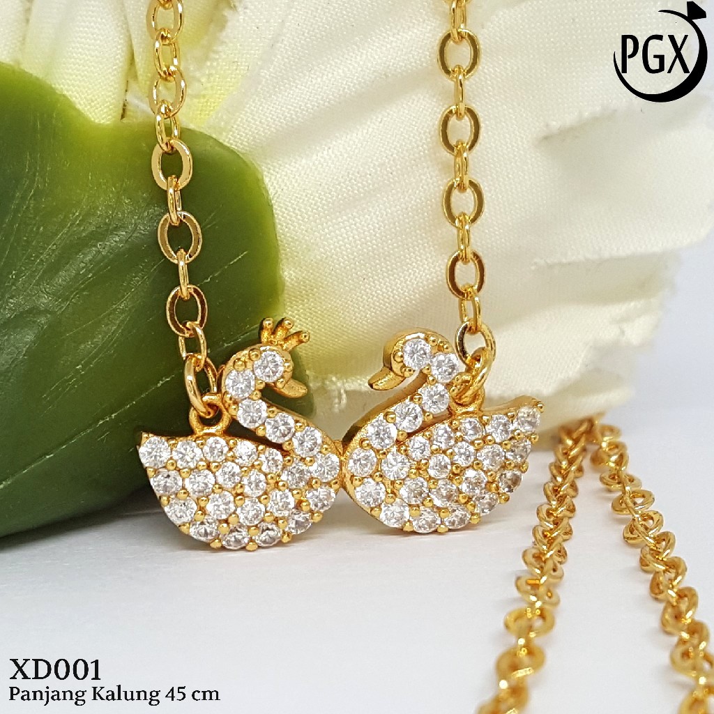 PGX Kalung Wanita Xuping Aksesoris Fashion Perhiasan Lapis Emas Premium - XD001