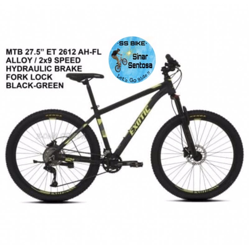 Sepeda gunung MTB Exotic ET 2612 AH-FL 27.5"