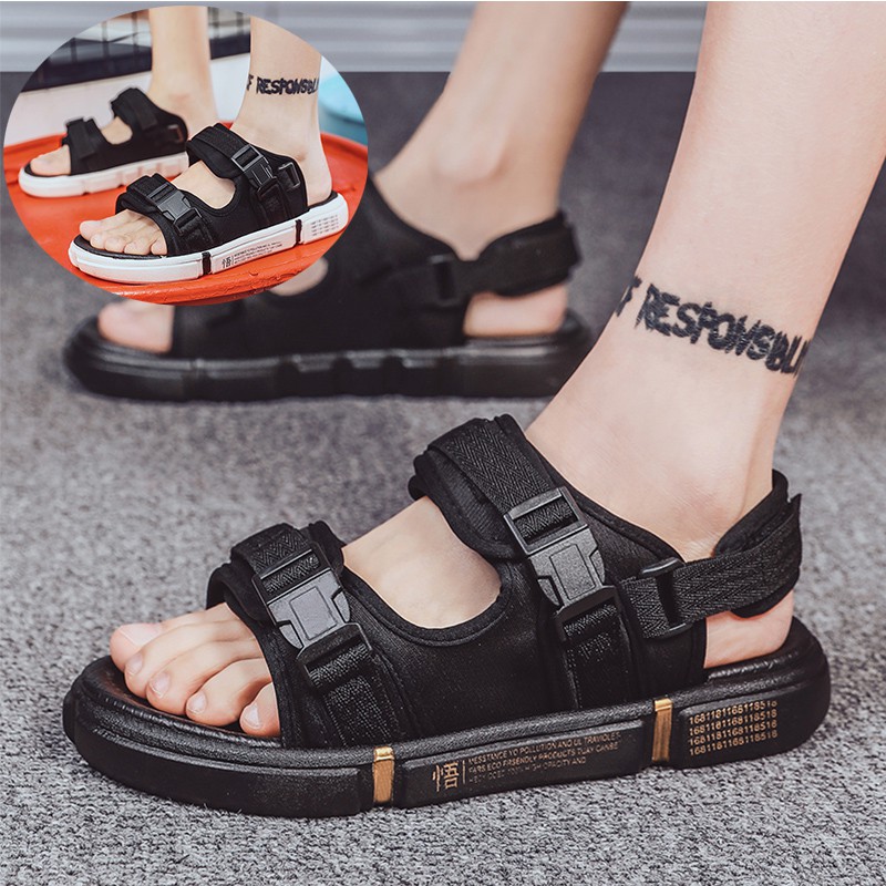 Sandal Gunung Pria Original Model Casual Sandal Gunung Modern Keren Cowok Ringan/Tidak Licin