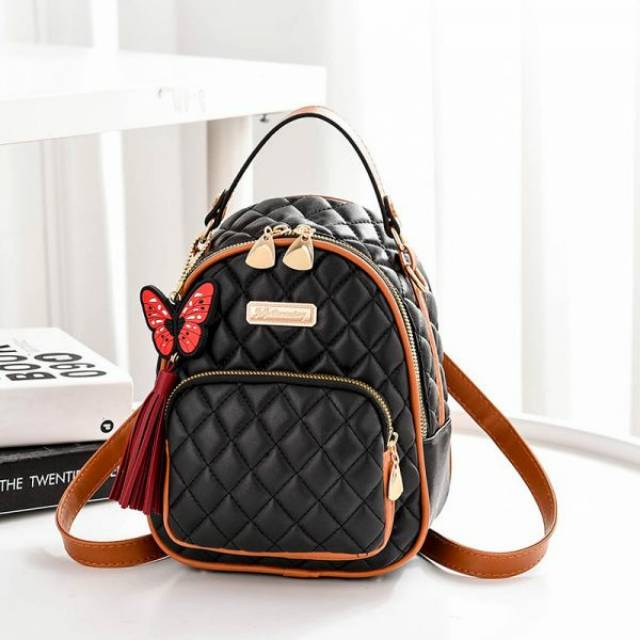 BQ 2295 RISCE TAS RANSEL MINI MULTIFUNGSI IMPORT WANITA CEWEK PEREMPUAN JAKARTA BATAM LT 1473