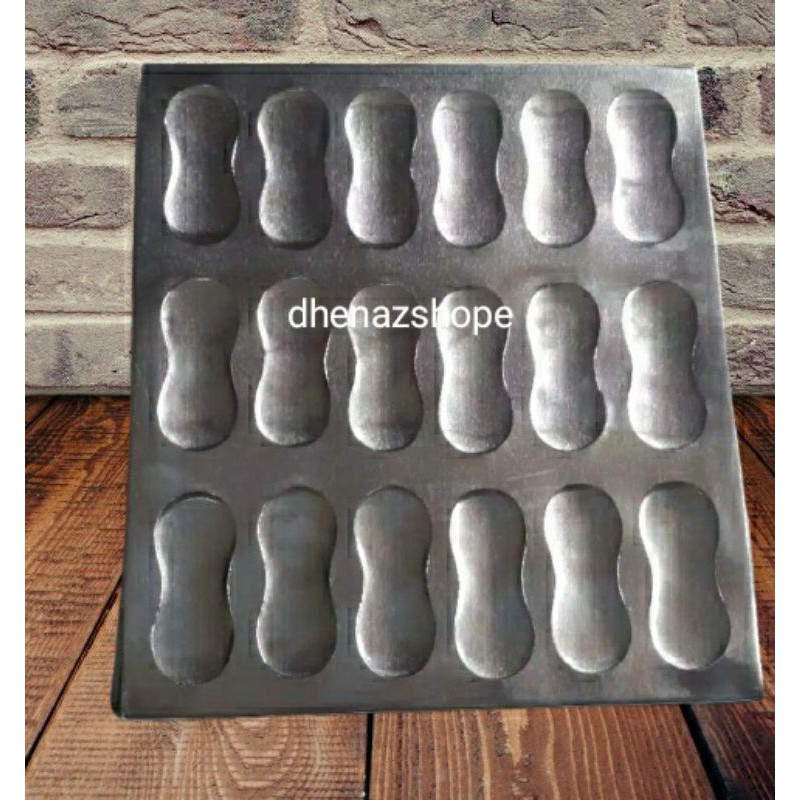 

Lidah kucing motif kacang 24×24cm