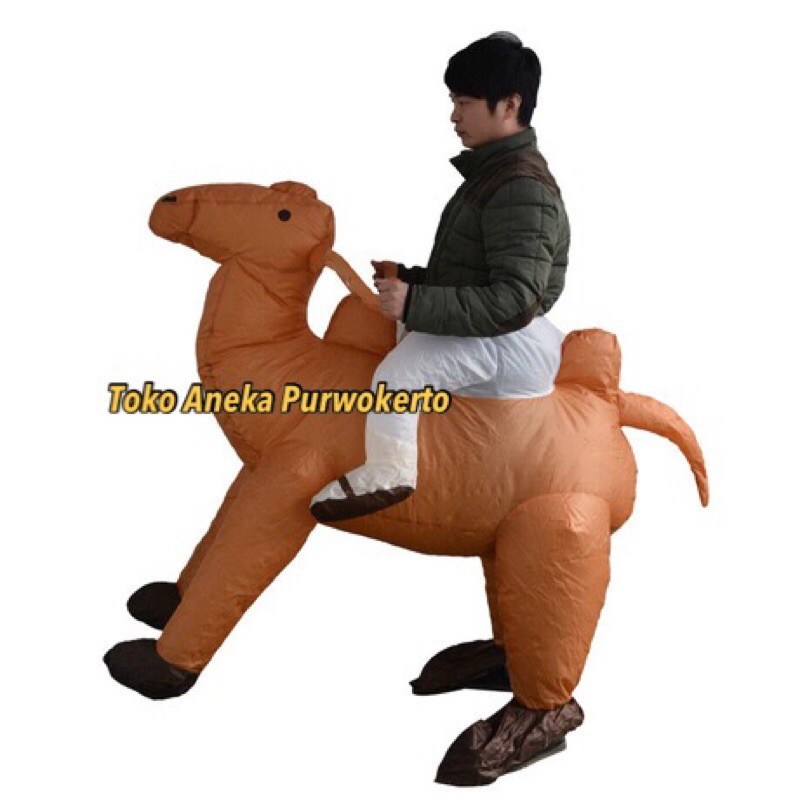 KOSTUM ANGIN NAIK ONTA CLOWN PESTA ULTAH KARNAVAL FESTIVAL HIBURAN LUCU MURAH ANAK BADUT DINO