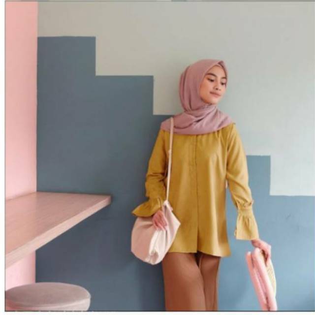 Doris blouse vanilla hijab